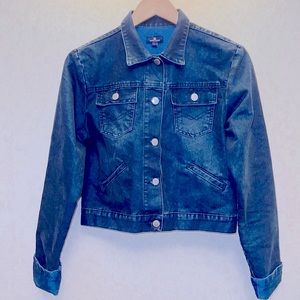 NAF NAF JEAN JACKET IN BLUE DENIM
